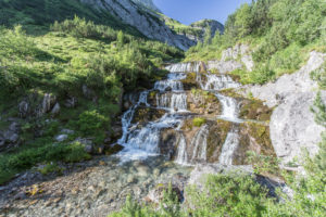 Waterfall, Lech, brook Waterfall, Lech, brook